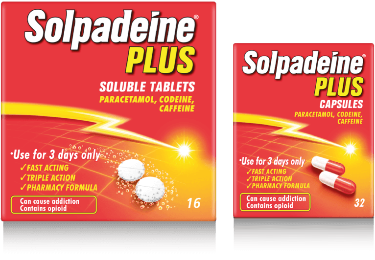 Solpadeine Plus product packaging image
